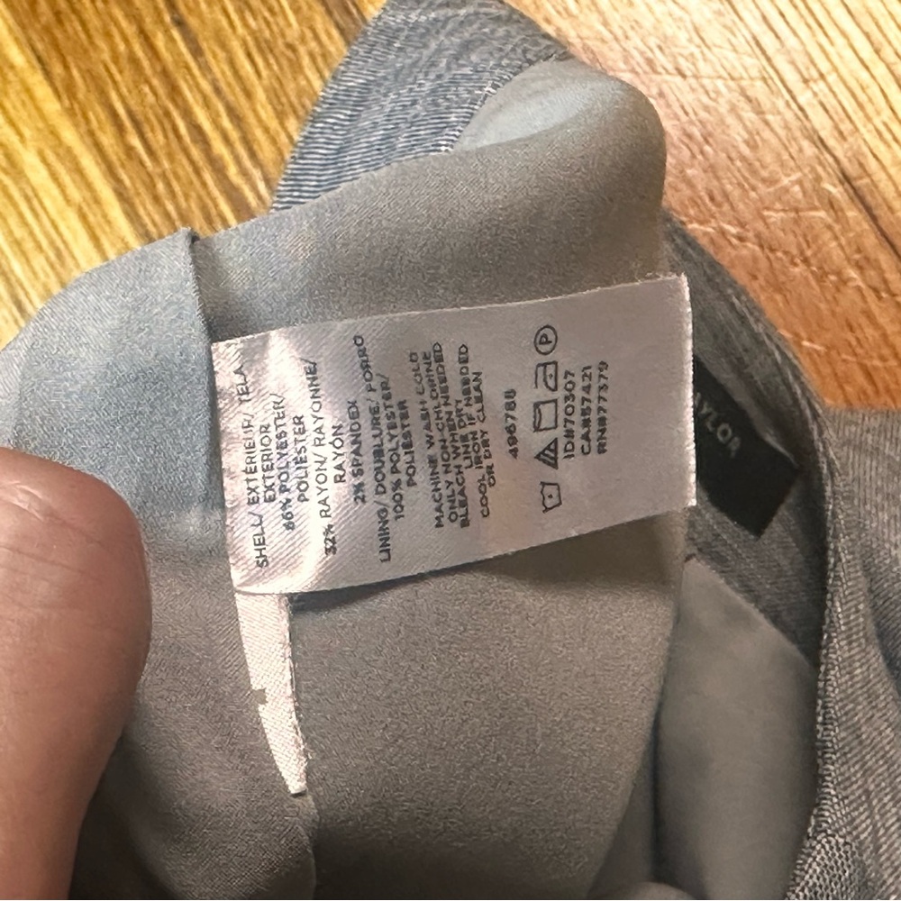 Ann Taylor Skirt Womens Size 2 Petite Grey Business Casual - Picture 6 of 6